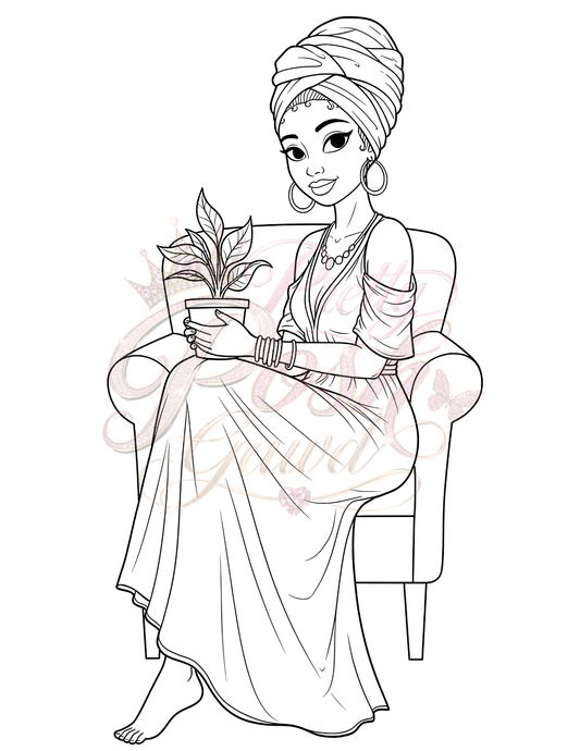 Soft Girl Self-Care 💕 Cozy Coloring Pages for Relaxing at Home | Printable PDF