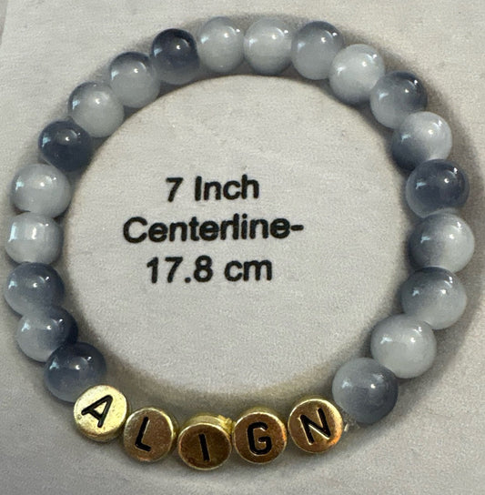 "Align" Natural Stone Stretch Bracelet