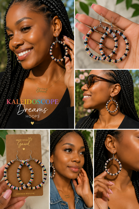 Kaleidoscope Dreams Hoop Earrings