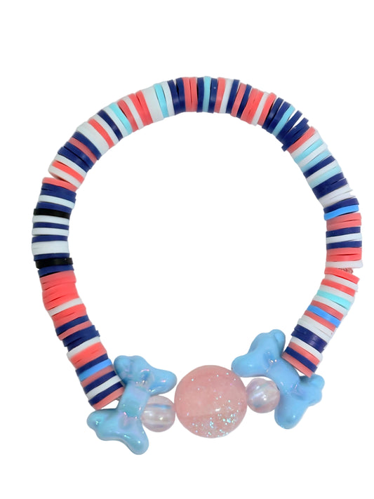 Blush Tide Clay Beaded Bracelet