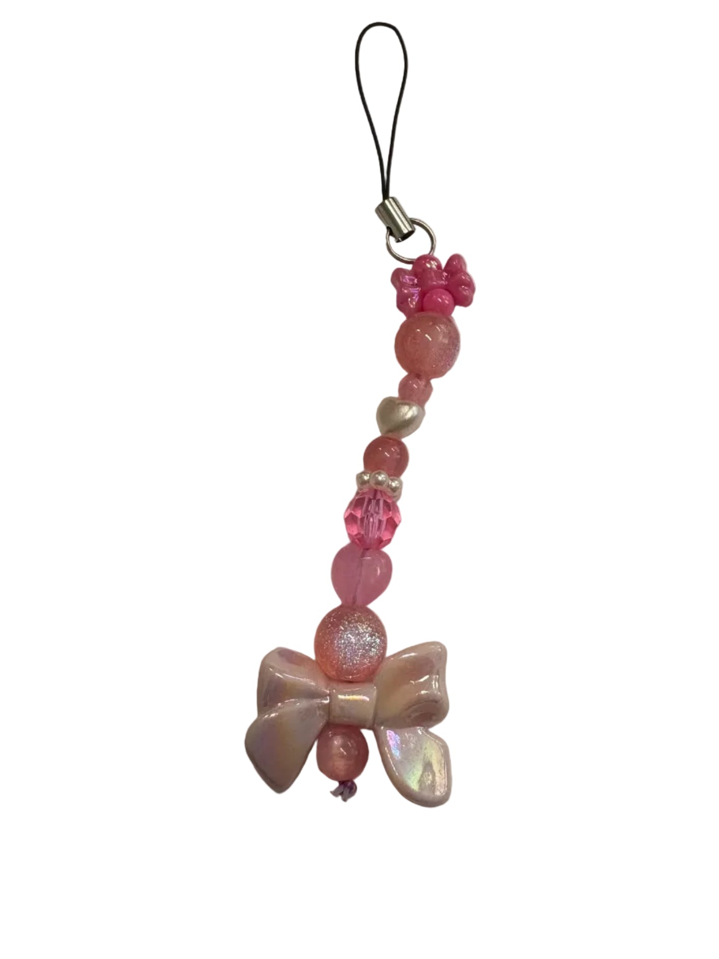 Pink Bow Phone Charm