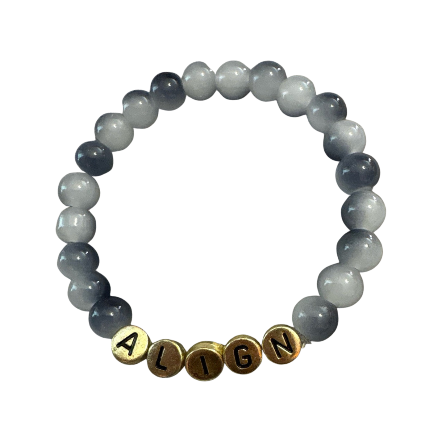 "Align" Natural Stone Stretch Bracelet