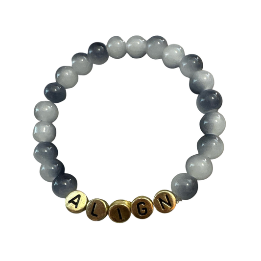 "Align" Natural Stone Stretch Bracelet