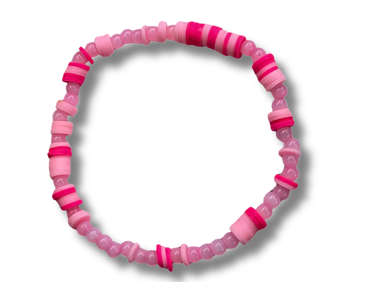 Pink Manifesto Stack (5-Piece Bracelet Set)