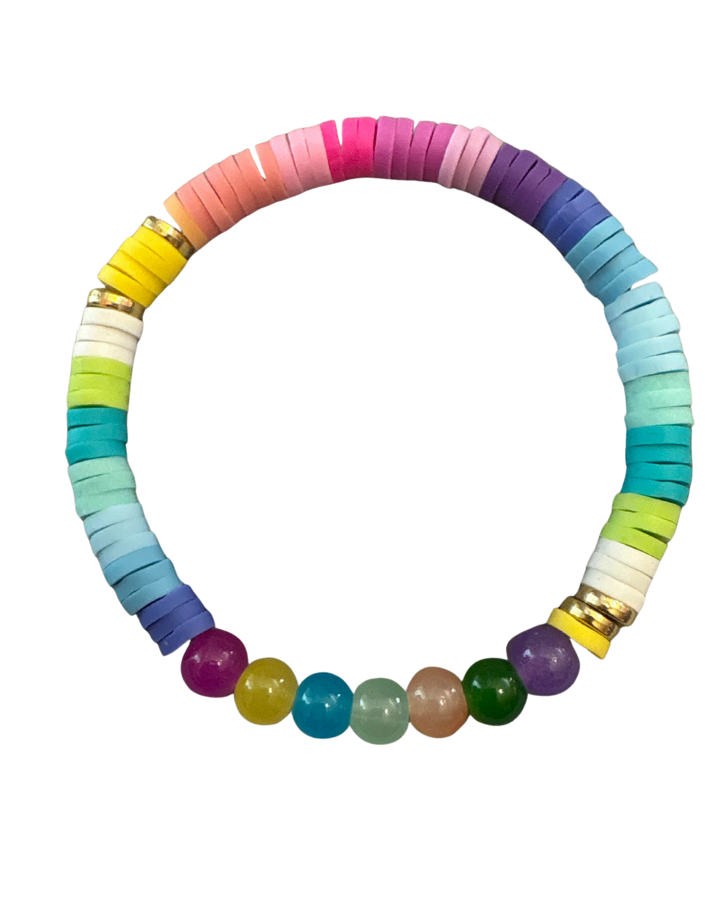 After the Rain Heishi & Natural Stone Bracelet