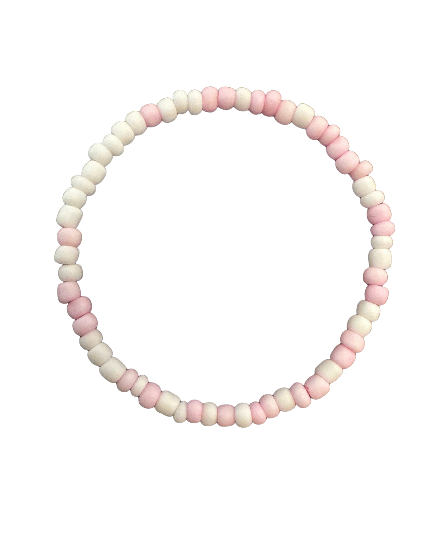 Soft Blush Matte Seed Bead Bracelet