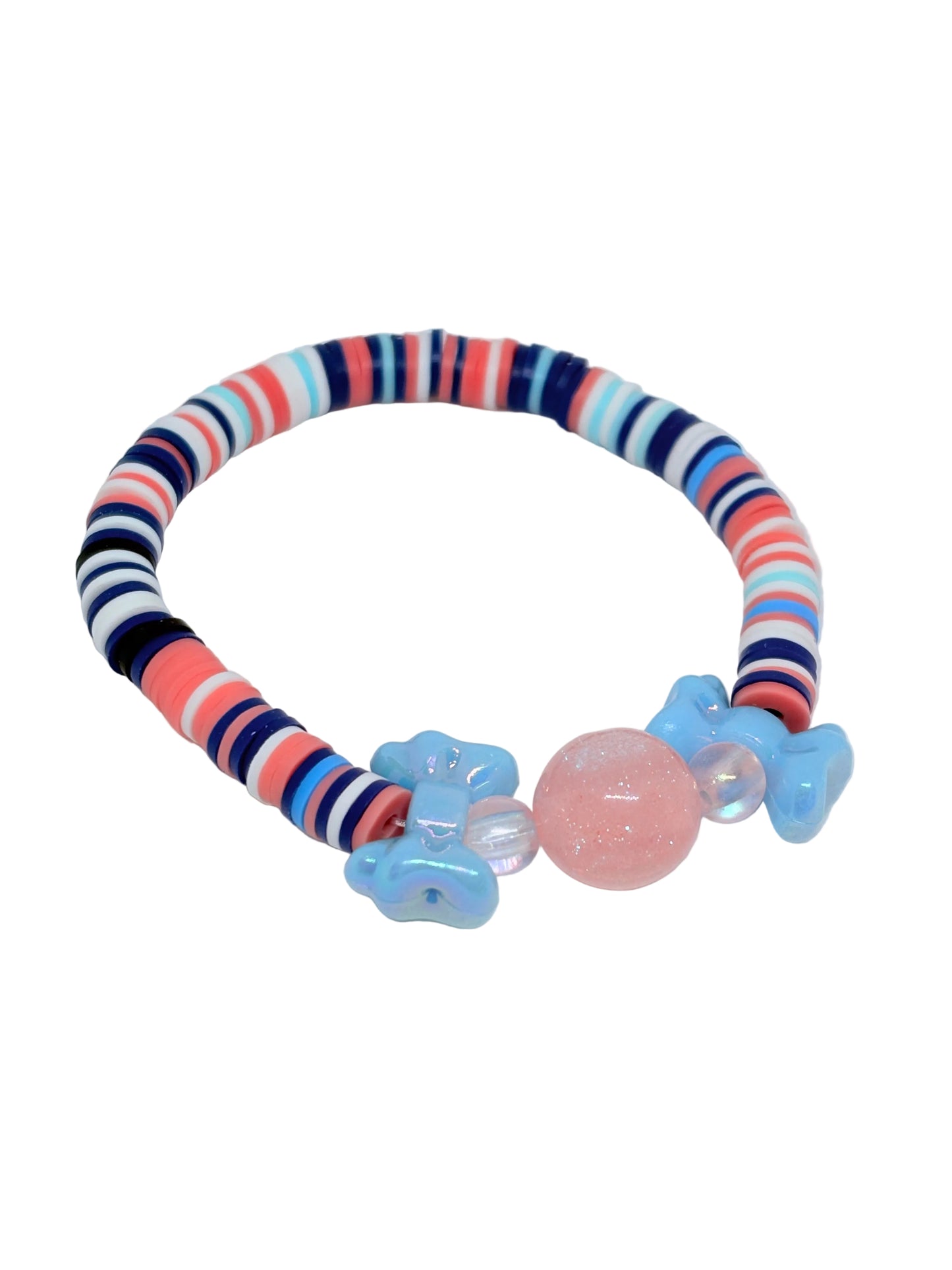 Blush Tide Clay Beaded Bracelet