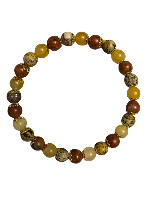 Golden Terrain Natural Stone Bracelet